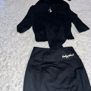 Vintage baby phat suit set skirt
